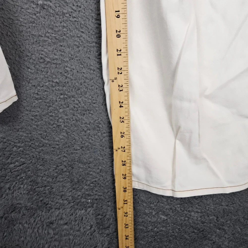 SO High Rise Cargo‎ Wide Leg Pants Cream Contrast Stitch XL NWT
